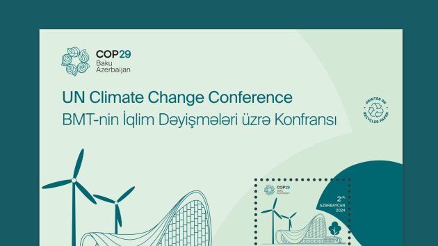 “Azərpoçt” təkrar emal olunmuş materiallardan marka buraxıb