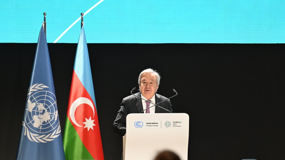 BMT-nin Baş katibi inkişaf etmiş ölkələri iqlim böhranına görə tənqid edib