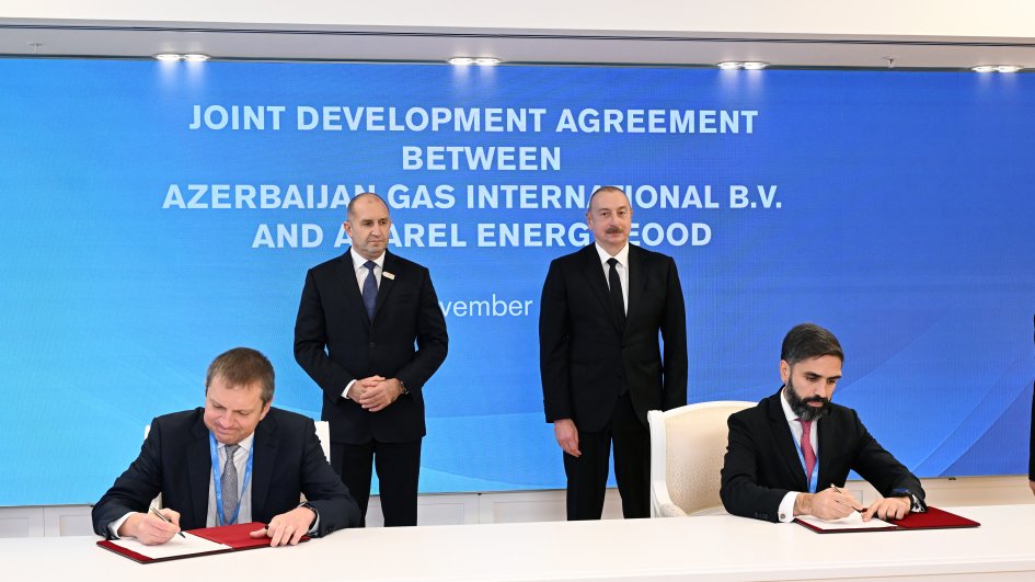 Azərbaycan və Bolqarıstan prezidentlərinin iştirakı ilə “SOCAR və “Asarel Energy” arasında Birgə İnkişaf Sazişi” imzalanıb  YENİLƏNƏCƏK