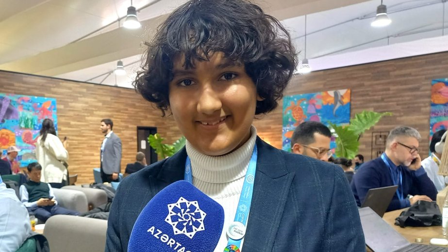 COP29-un ən gənc iştirakçısı: Məqsədim uşaqların səsini bütün dünyaya çatdırmaqdır