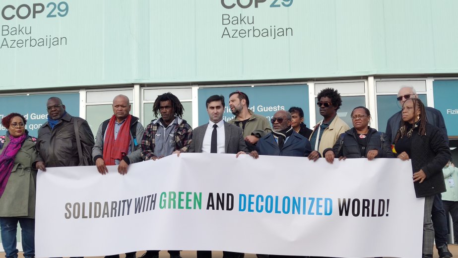 Afrika ölkələri və dənizaşırı ərazilərin nümayəndələri Bakıda dinc aksiya keçiriblər