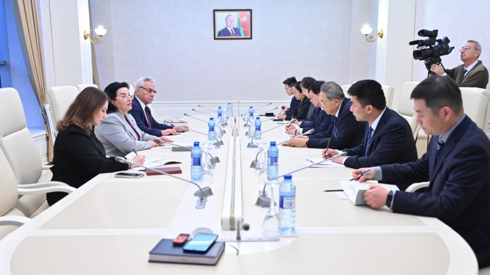 COP29-da iştirak edən Çin nümayəndə heyəti Milli Məclisdə olub