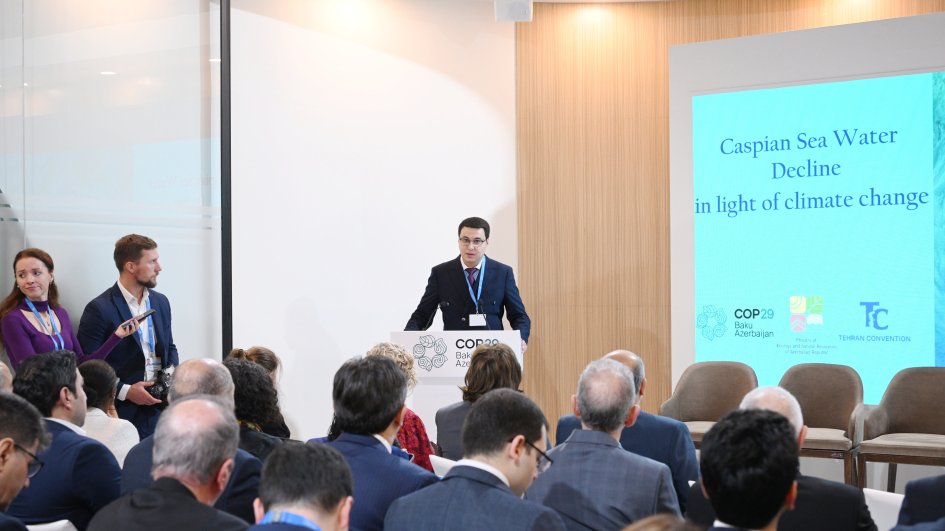 COP29-da Xəzər müzakirə olunub: Dənizin səviyyəsi tarixdə qeydə alınan ən aşağı həddə yaxındır