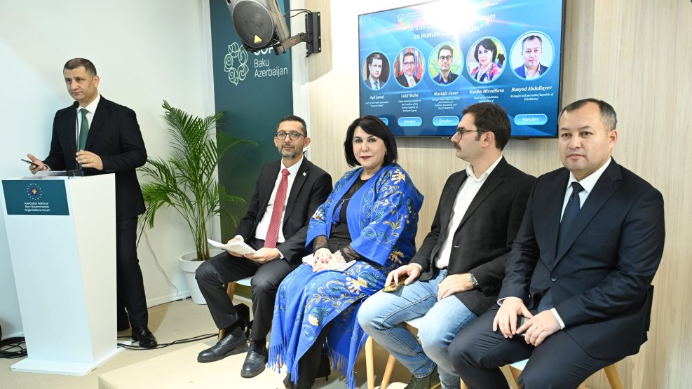 COP29-da türk dövlətləri QHT-lərinin birgə iqlim təşəbbüslərinə dair forum keçirilib