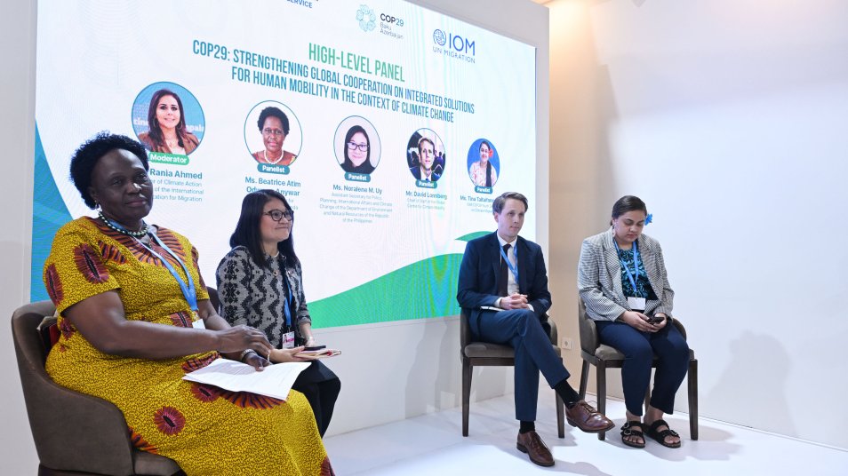 COP29-da iqlim dəyişmələri kontekstində insanların yerdəyişməsinin həlli üzrə qlobal əməkdaşlığın gücləndirilməsi müzakirə olunub