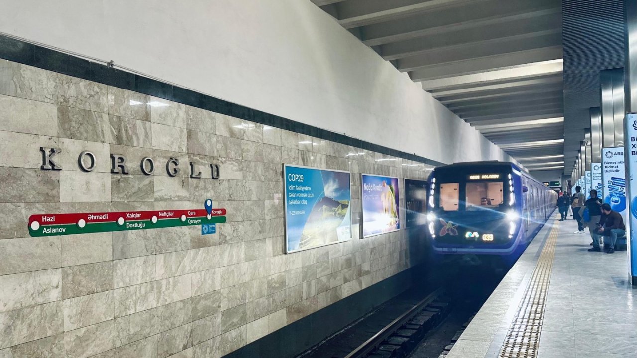 Azərbaycanda metrodan istifadə edənlərin sayı artıb