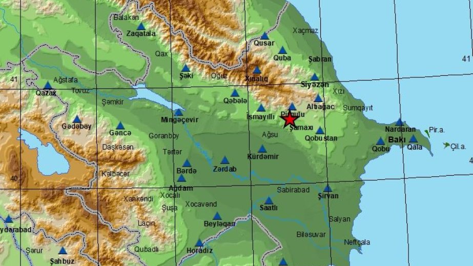 Şamaxı rayonunda zəlzələ qeydə alınıb