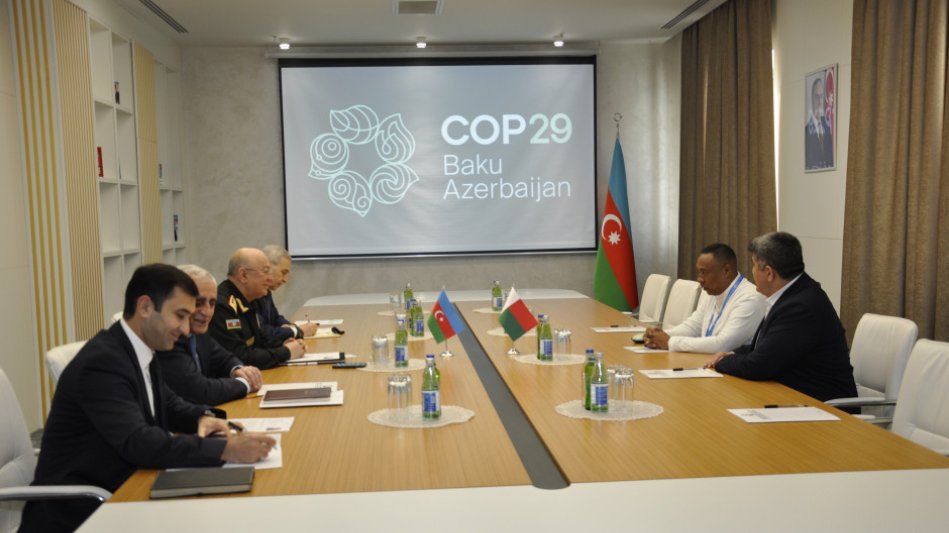 COP29-da iştirak edən general FHN-in fəaliyyəti ilə tanış olub