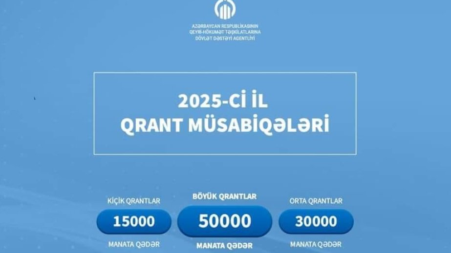 QHT Agentliyi 2025-ci il üzrə kiçik, orta və böyük qrant müsabiqələri elan edib