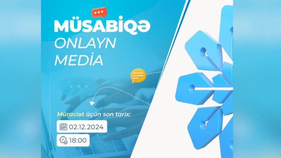 Onlayn media subyektlərinə dəstək üçün müsabiqə elan edilib