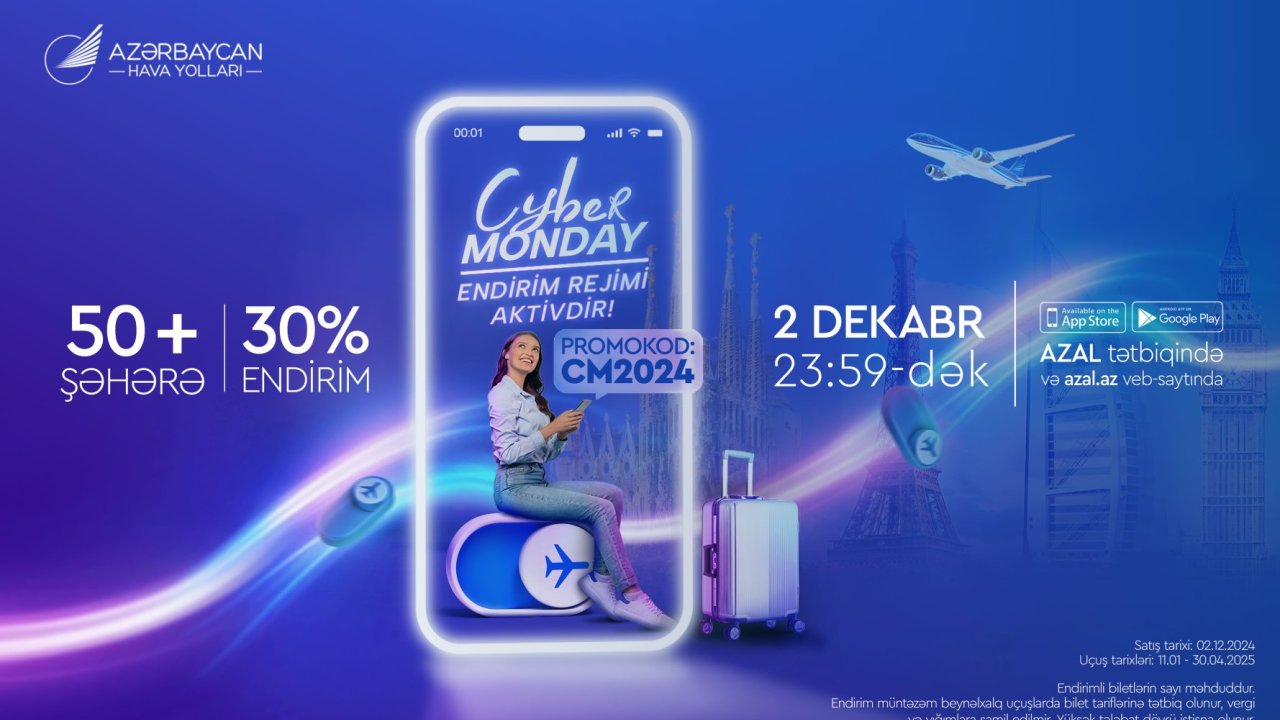 AZAL-dan "Cyber Monday" kampaniyası ilə endirimlərə davam