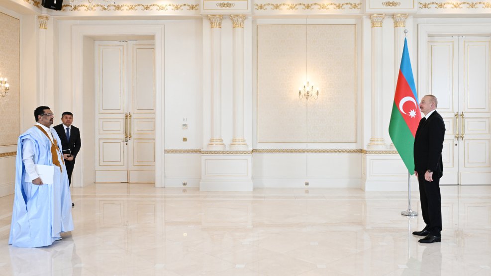 Prezident İlham Əliyev Mavritaniyanın Azərbaycanda yeni təyin olunmuş səfirinin etimadnaməsini qəbul edib  YENİLƏNİB