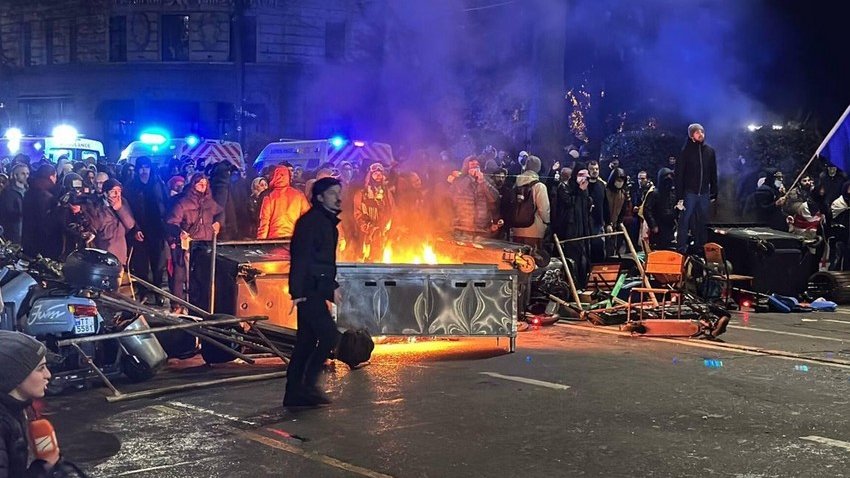 Ötən gün Tbilisidəki etiraz aksiyası zamanı 22 nəfər saxlanılıb