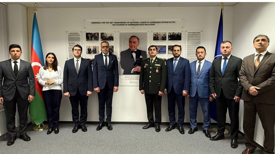 Azərbaycanın NATO yanındakı nümayəndəliyində Ulu Öndərin anım mərasimi keçirilib