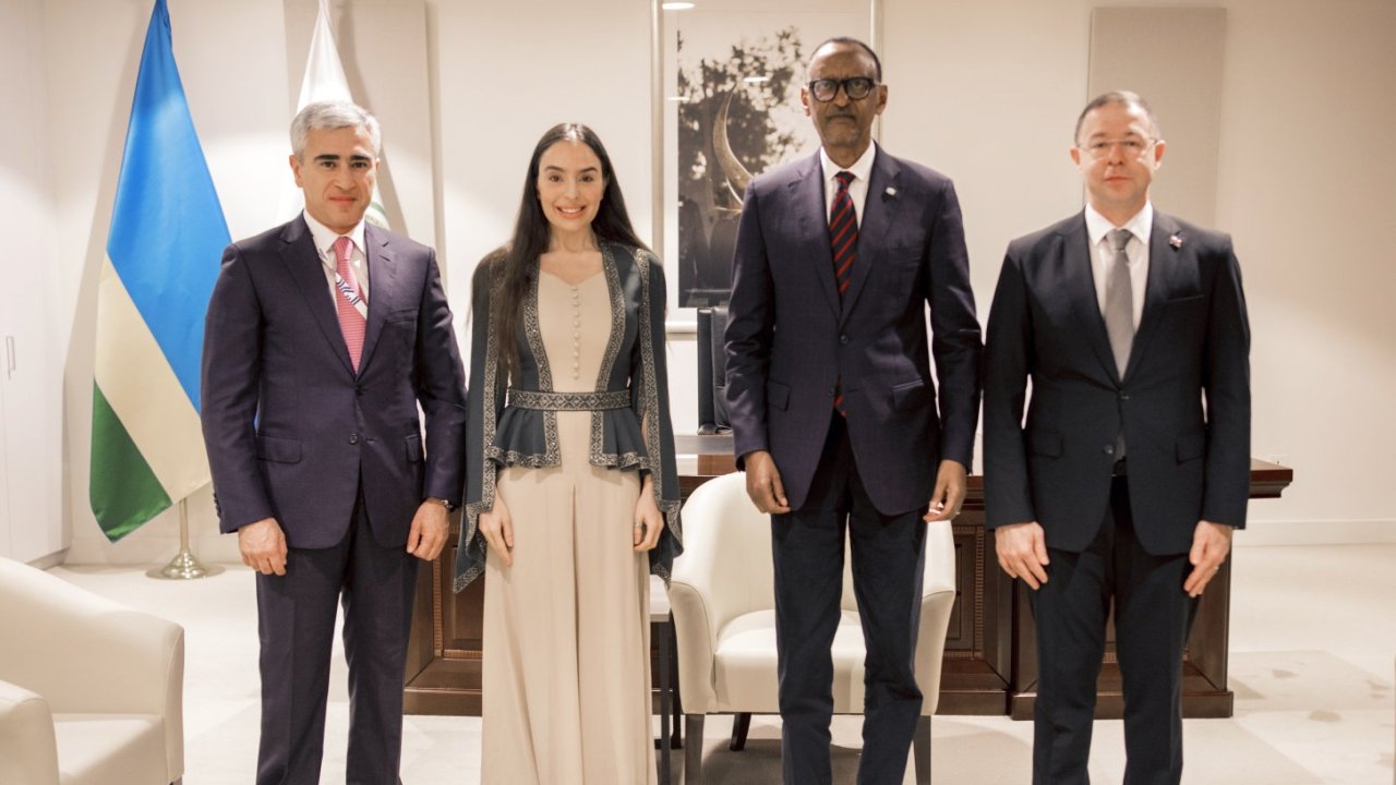 Heydər Əliyev Fondunun vitse-prezidenti Leyla Əliyeva Ruanda Prezidenti ilə görüşüb (FOTO)