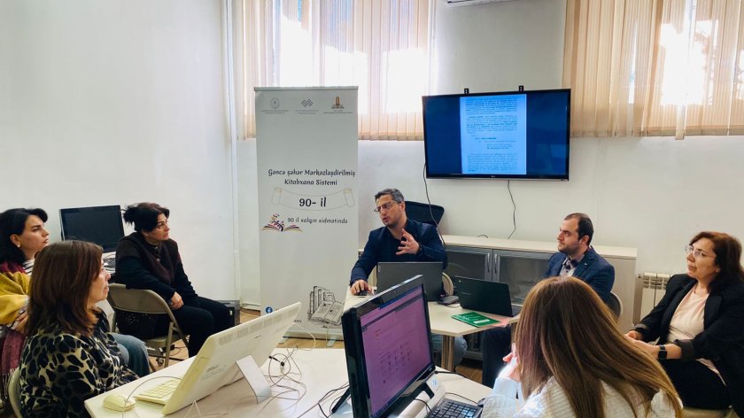 Türkiyəli mütəxəssislər Gəncədə region kitabxanalarının əməkdaşları üçün təlim keçiblər