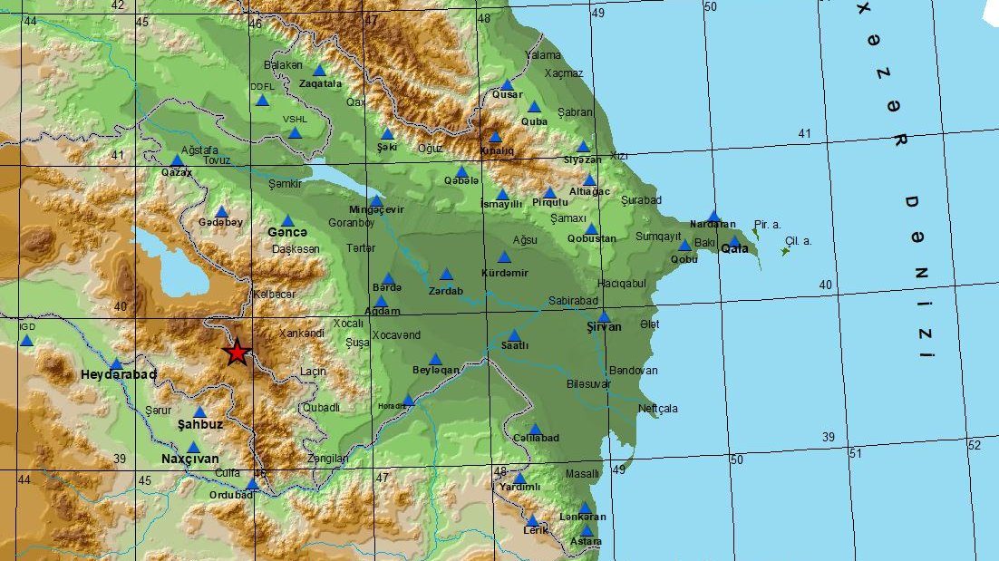 Azərbaycan-Ermənistan sərhədində ardıcıl zəlzələlər baş verib