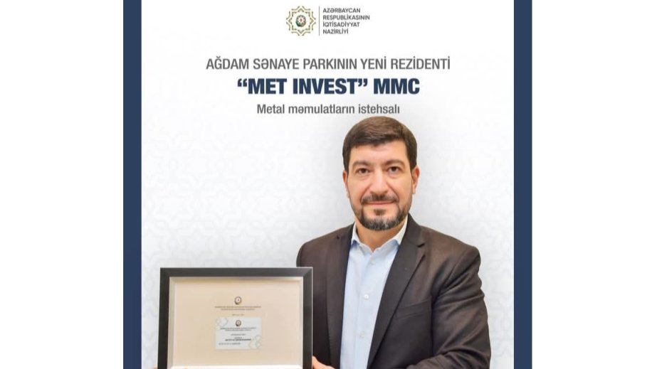 Ağdam Sənaye Parkında yeni rezident qeydiyyata alınıb