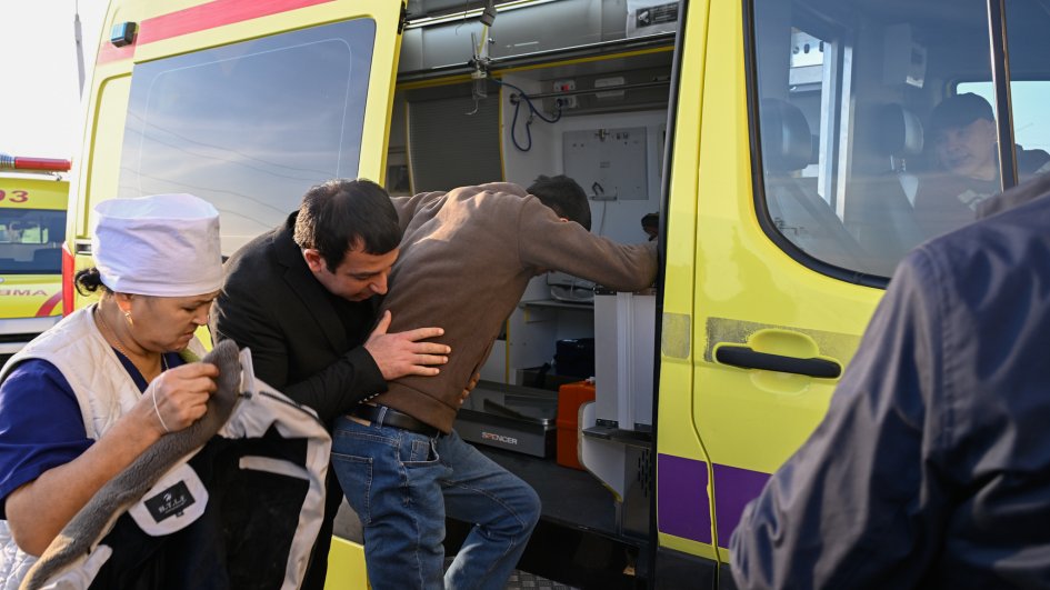 Təyyarə qəzası nəticəsində xəsarət alan bir qrup vətəndaşımız Azərbaycana yola salınıb VİDEO