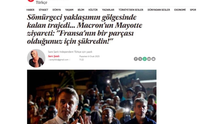 Türkiyəli icmalçı: Fransa sırf müstəmləkəçi ölkə ruhunda hərəkət edir