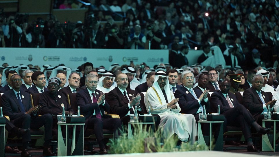 Prezident İlham Əliyev Əbu-Dabi Dayanıqlılıq Həftəsinin açılış mərasimində iştirak edir (FOTO)