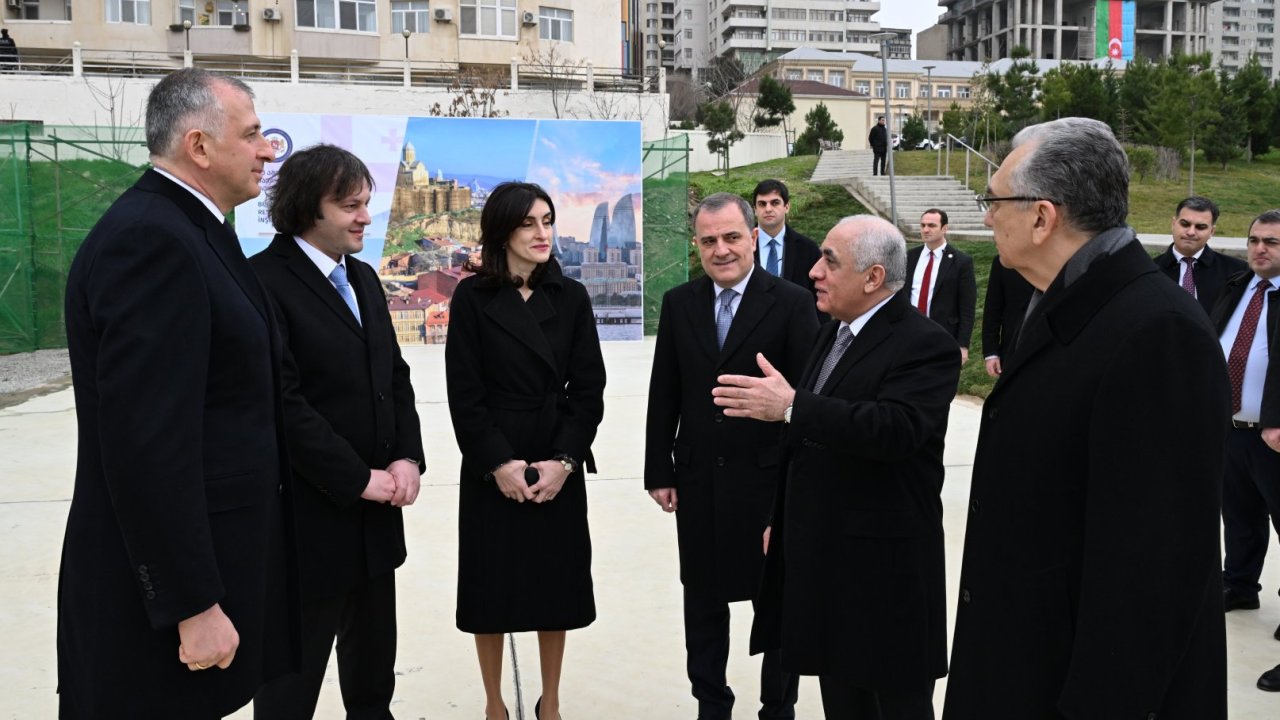 Gürcüstanın Bakıdakı səfirliyinin yeni binası üçün ayrılmış torpaq sahəsinə baxış keçirildi