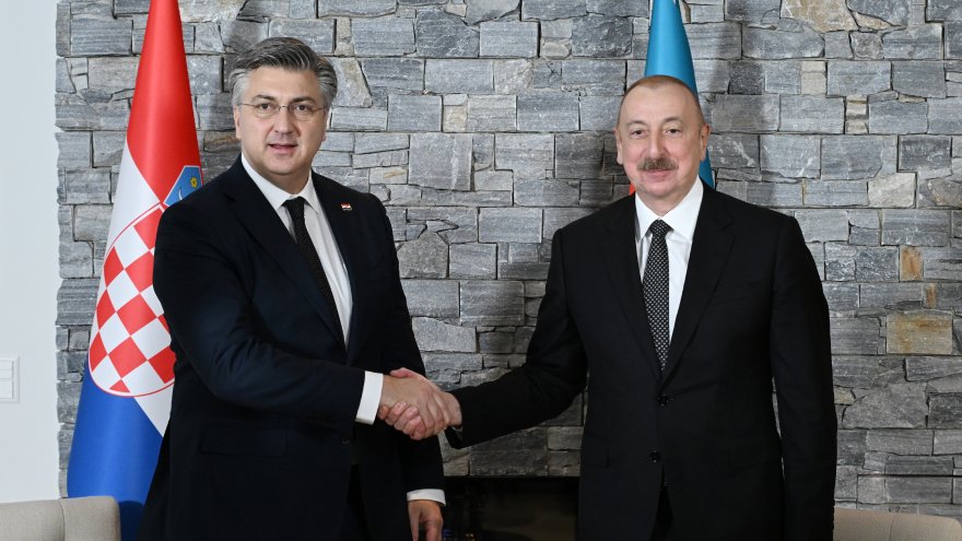 President Ilham Aliyev met with Prime Minister of Croatia in Davos