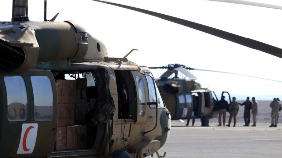 Jordan sends another 16 aid helicopters to Gaza