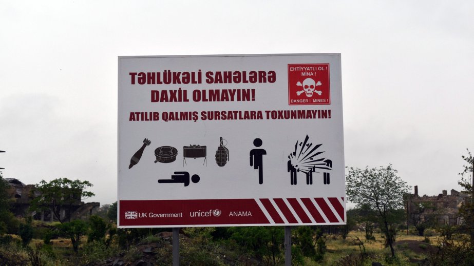 Ötən həftə 787 hektar ərazi mina və partlamamış hərbi sursatdan təmizlənib