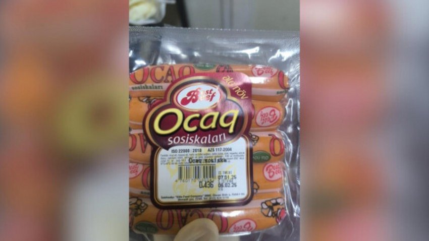 AQTA sosis məhsulunun tərkibində etiketində bəyan edilməyən donuz əti DNT-si aşkarlayıb
