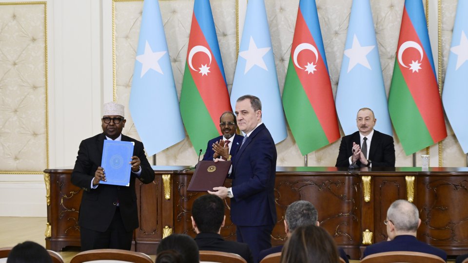 Azərbaycan ilə Somali arasında imzalanmış sənədlərin mübadiləsi mərasimi olub