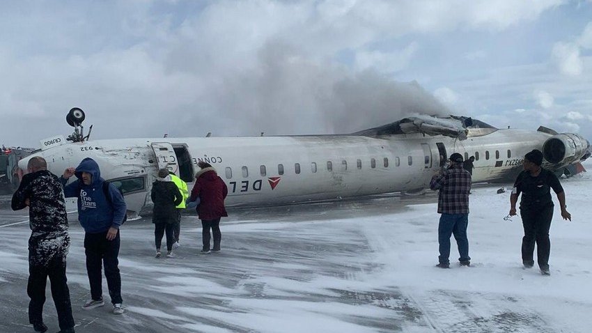 Torontoda təyyarə qəzasında xəsarət alanların sayı 18-ə çatıb - YENİLƏNİB-2