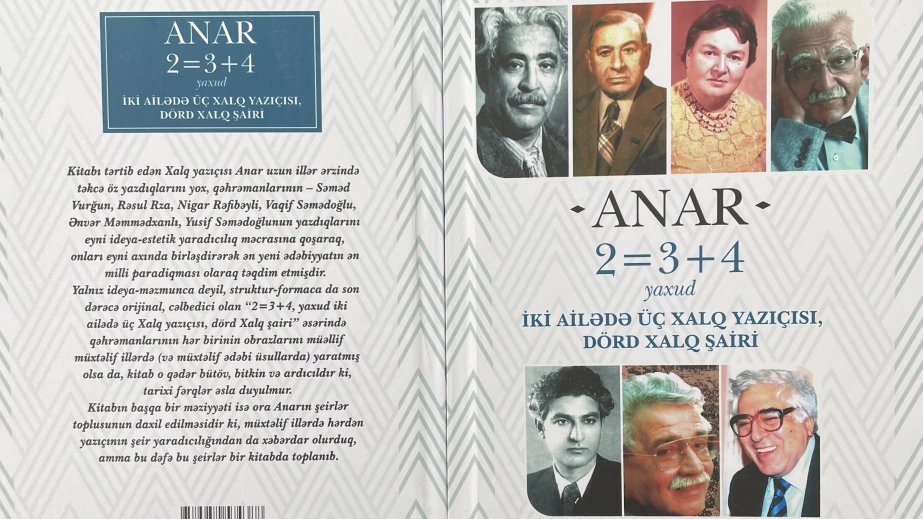 Xalq yazıçısı Anarın yeni kitabı işıq üzü görüb