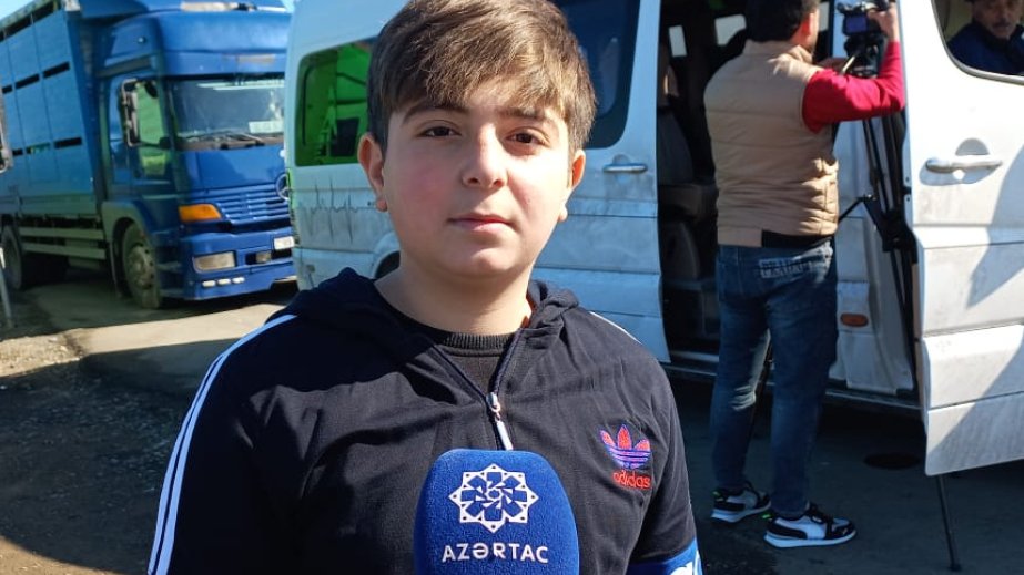 Ata yurduna qayıdan məktəbli: Kəndimizdə özümə yeni dostlar tapacam