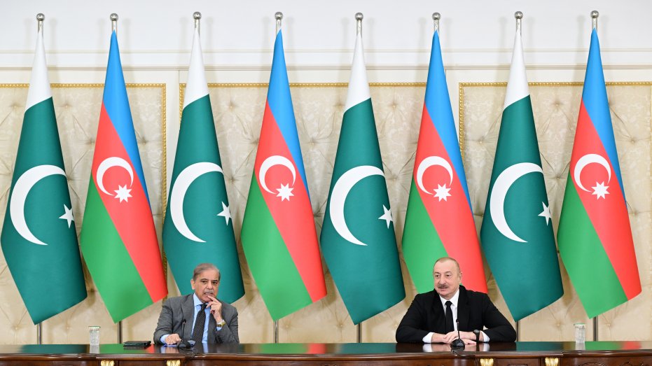 Prezident İlham Əliyev və Pakistanın Baş naziri Məhəmməd Şahbaz Şərif mətbuata bəyanatlarla çıxış ediblər (YENİLƏNİB)