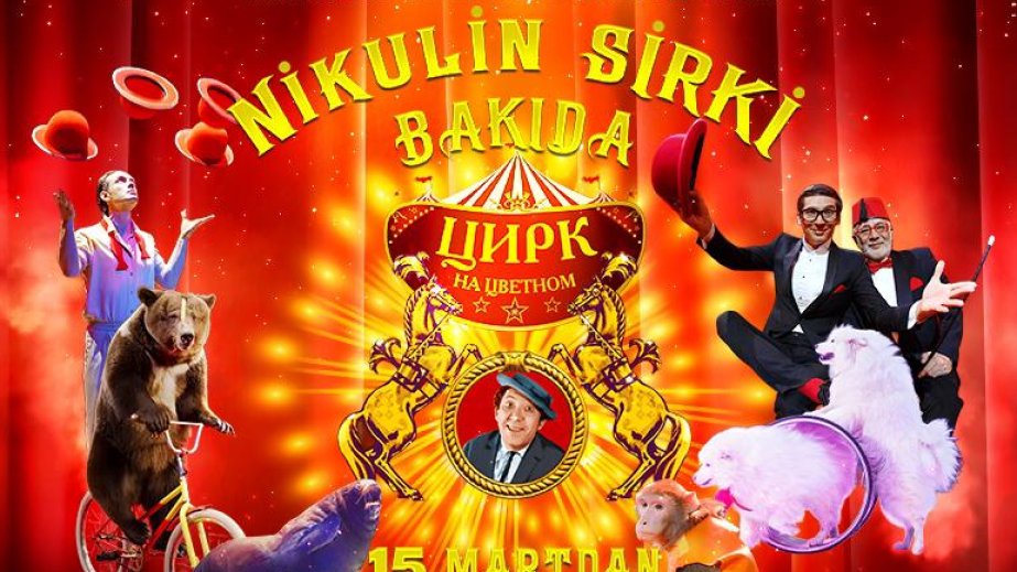 Məşhur Yuri Nikulin Sirki Bakıya gəlir