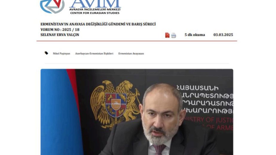 Türkiyəli ekspert: İrəvanın Konstitusiya dəyişikliyinə münasibəti Cənubi Qafqazda sülh üçün əsas problemdir