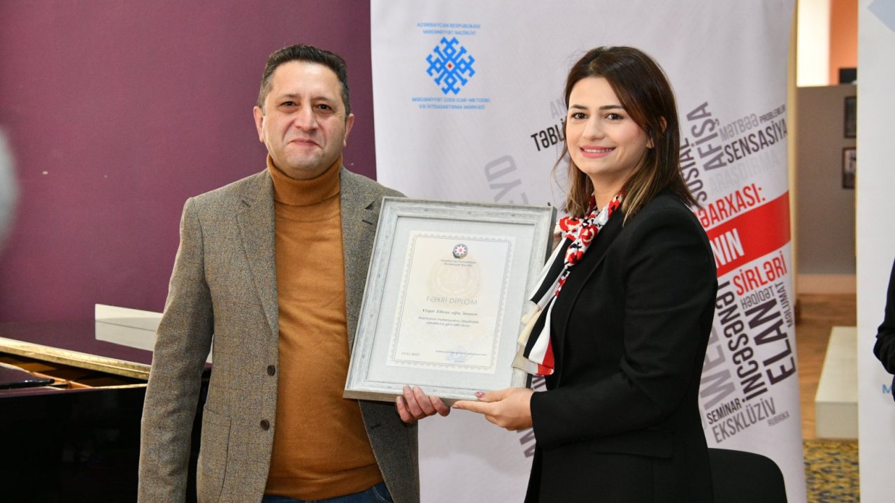Trend-in müxbiri Mədəniyyət Nazirliyinin fəxri diplomu ilə təltif olunub