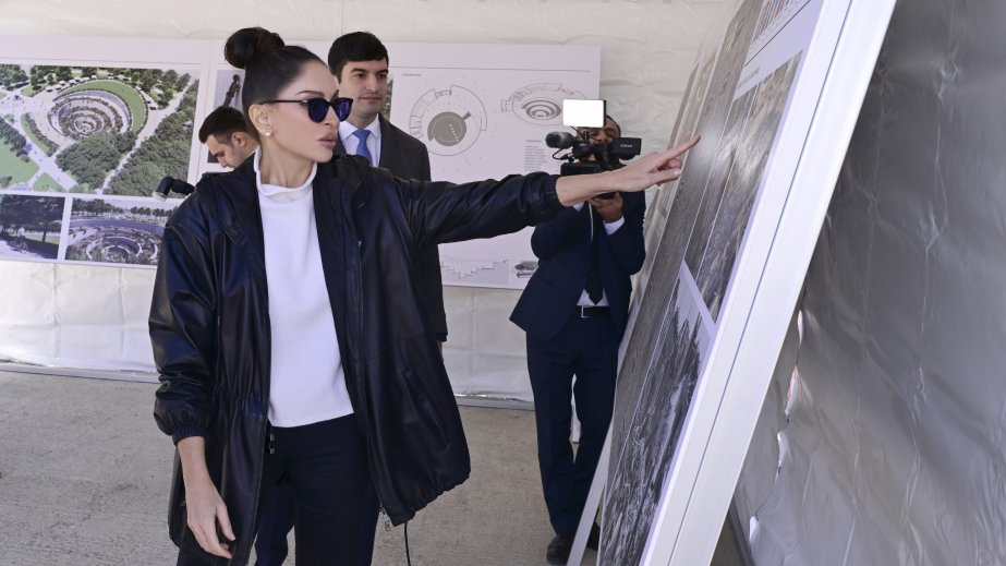 First VP Mehriban Aliyeva reviews Ganja Memorial Complex project (PHOTO/VIDEO)