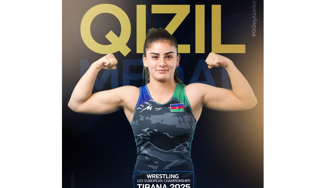Azərbaycanın qadın güləşçısı Avropa çempionatında qızıl medal qazanıb