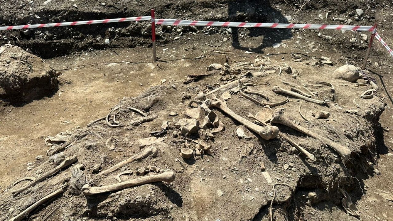 Ağdamda insana aid olduğu ehtimal edilən sümüklər tapılıb