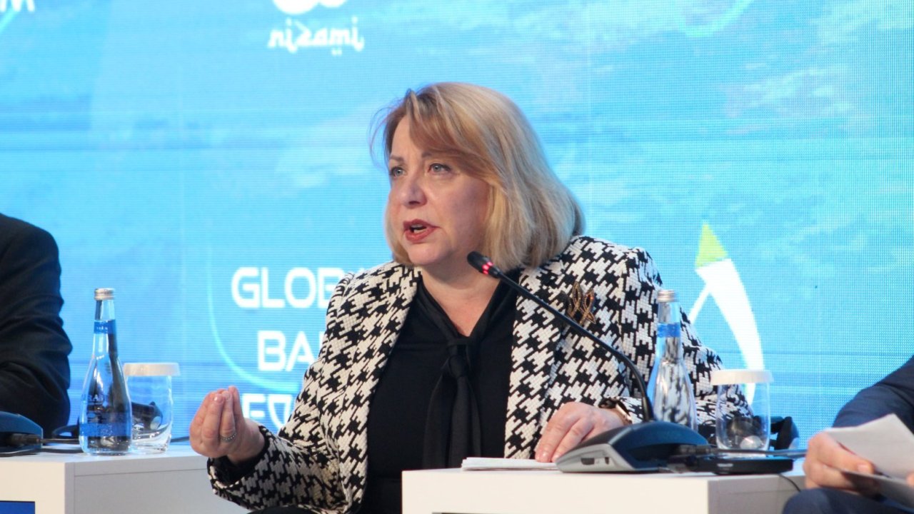 Katerina Yuşenko Qlobal Bakı Forumunun təşkilinə görə Nizami Gəncəvi Beynəxalq Mərkəzinə təşəkkür edib