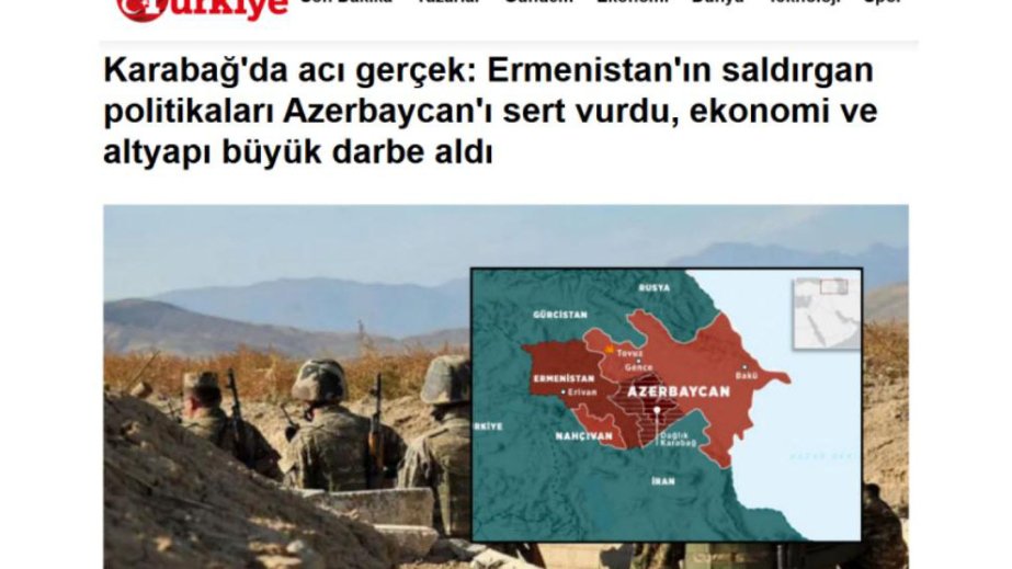 “Türkiye” qəzeti: Erməni işğalı Azərbaycana ciddi ziyan vurub