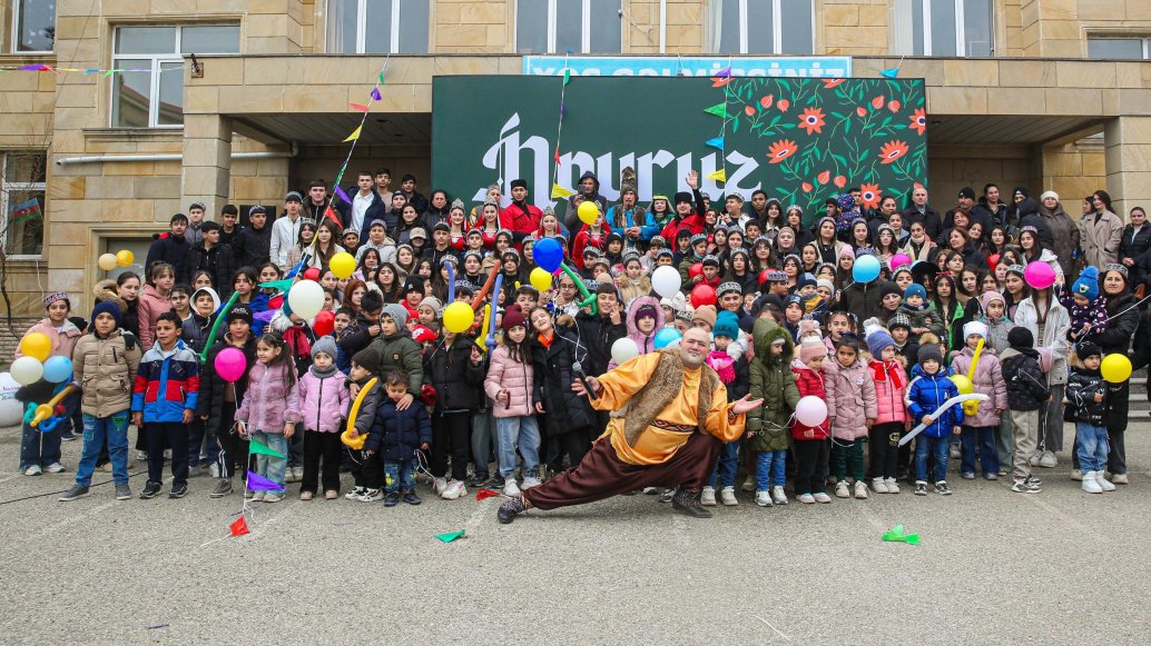 Leyla Əliyevanın təşəbbüsü ilə Xızı rayonunda uşaqlar üçün Novruz şənliyi keçirilib