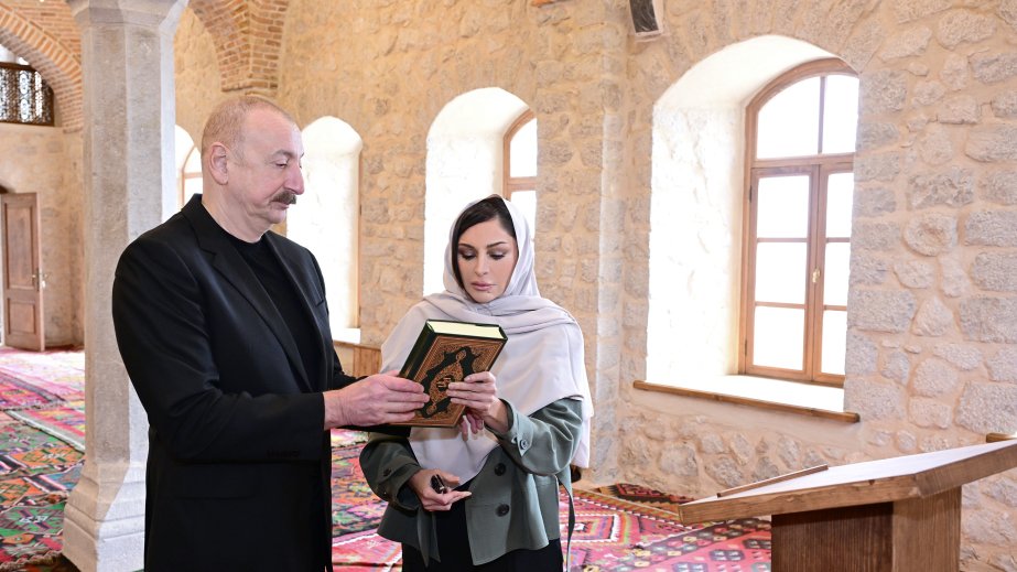 President Ilham Aliyev, First Lady Mehriban Aliyeva attend multiple openings, inspect ongoing construction in Shusha