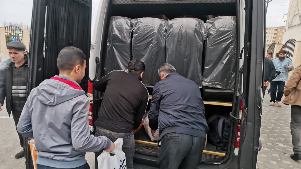 Ağdam rayonunun Sarıcalı kəndinə növbəti köç karvanı yola salınıb (FOTO/VİDEO)