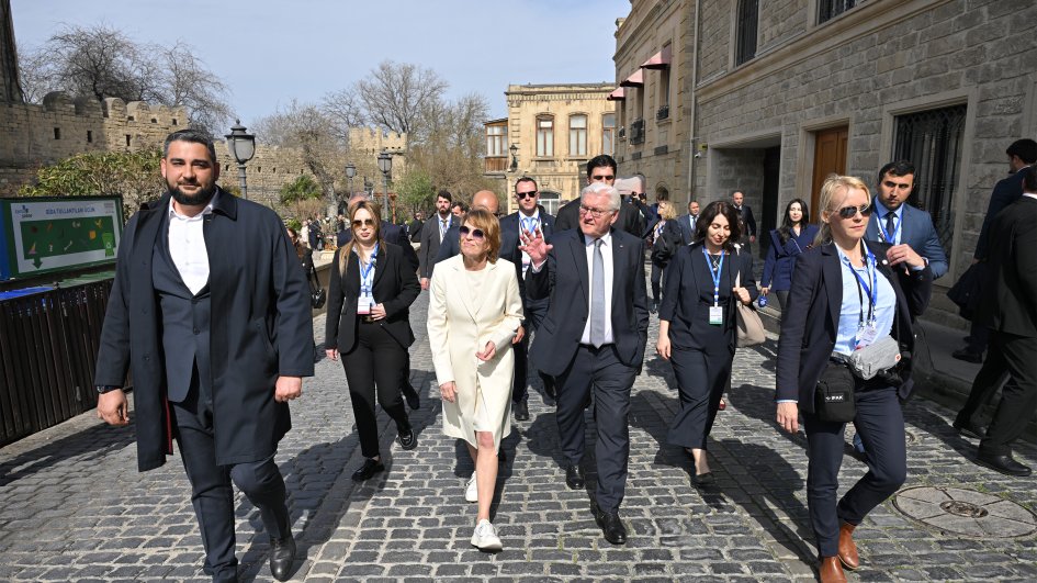 Almaniya Prezidenti Frank-Valter Ştaynmayer İçərişəhərlə tanış olub