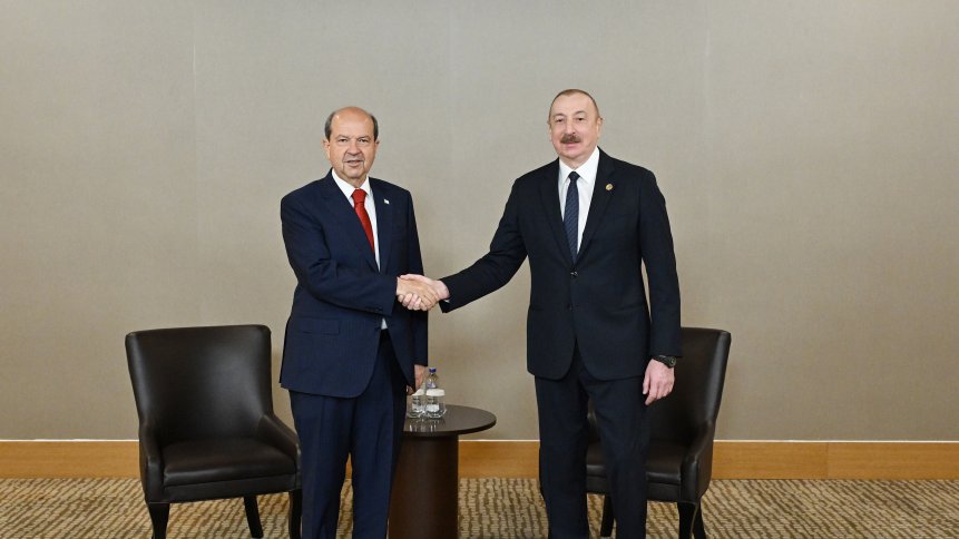 President Ilham Aliyev meets President Ersin Tatar in Antalya (PHOTO/VIDEO)