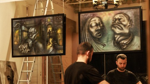 Gənc rəssam Həsən Haqverdiyev “Non-obvious observations” adlı sərgisini nümayiş etdirib