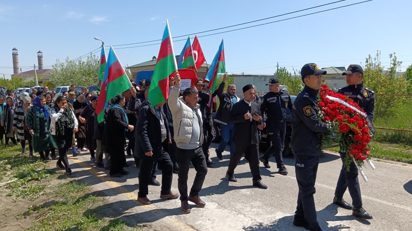 Şəhid Ələsgər Mirzəliyevin nəşinin qalıqları Cəbrayılda torpağa tapşırılıb